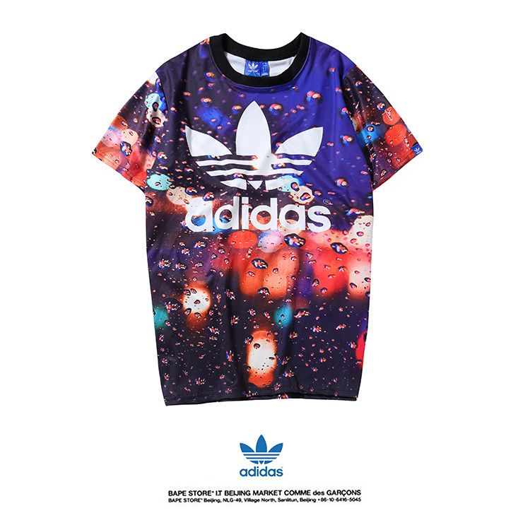 camiseta adidas flores hombre
