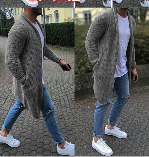 Mens Maxi Sweater Dress Autumn Winter 