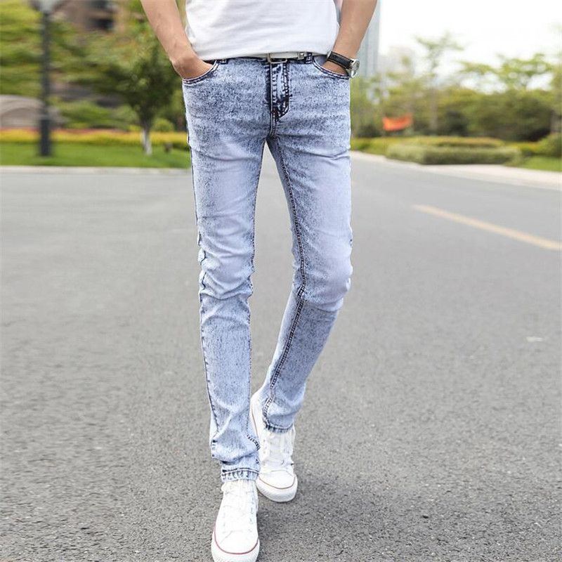 Mens Vintage Slim Fitted Mens Light 