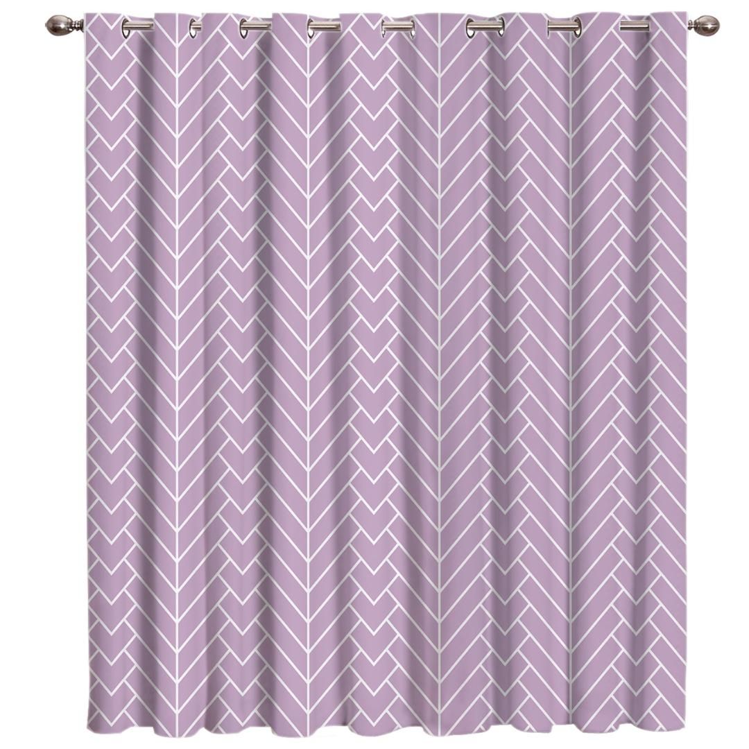 2019 Purple Background Natural Herringbone Pattern Window