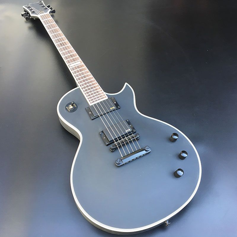 1 2019 High Quality Custom Low Voltage Electric Guitar, Black Matte