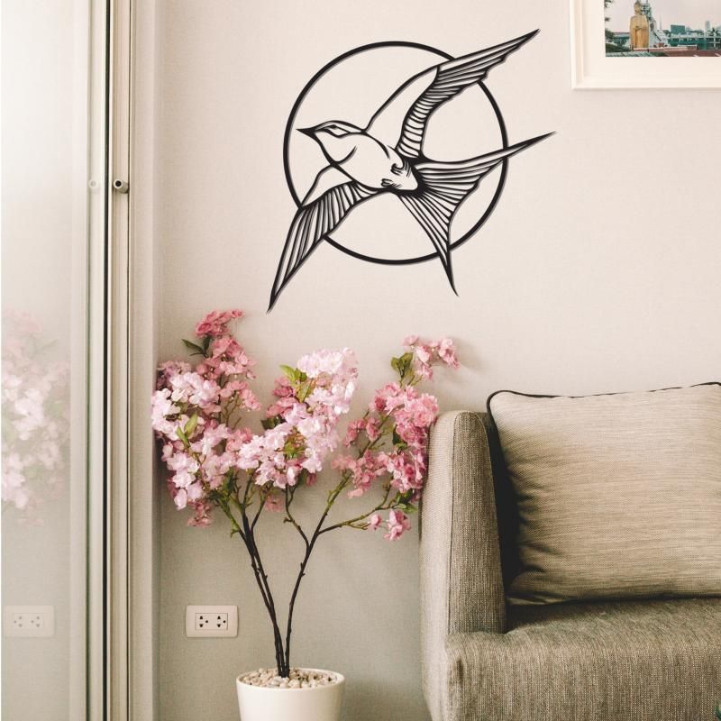 2020 Barn Swallow Wall Decor Metal Wall Art Minimalist Design