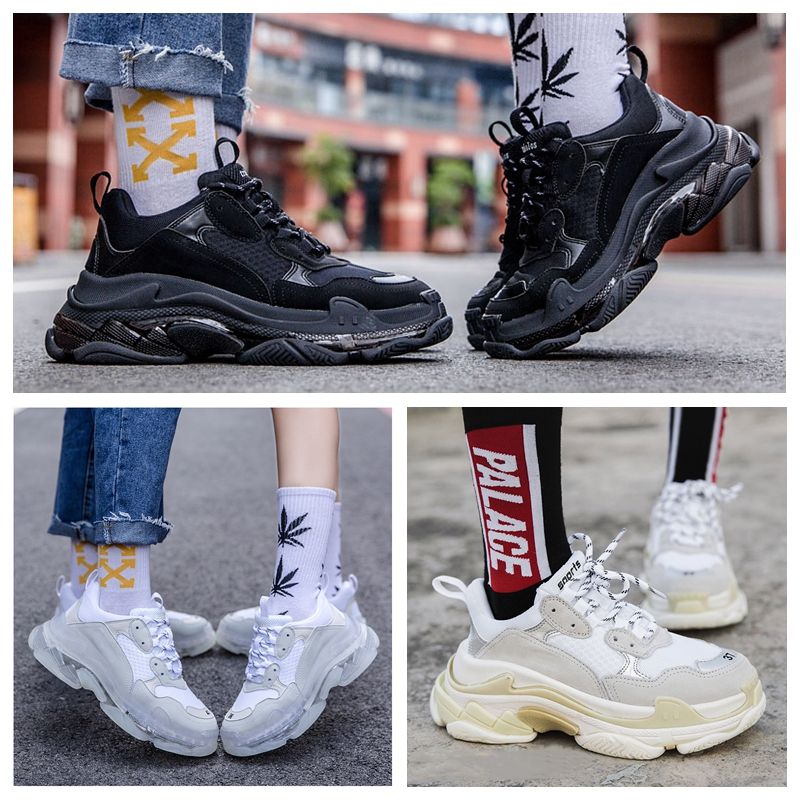 balenciaga triple s clear sole femme