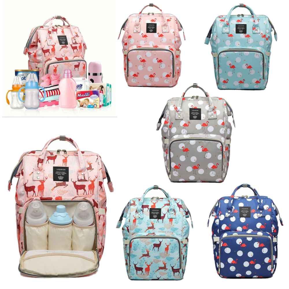 flamingo diaper bag