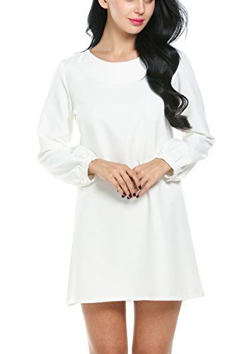 a line shift dress with sleeves