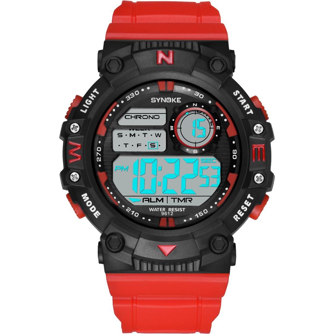 digital wrist watch with stopwatch