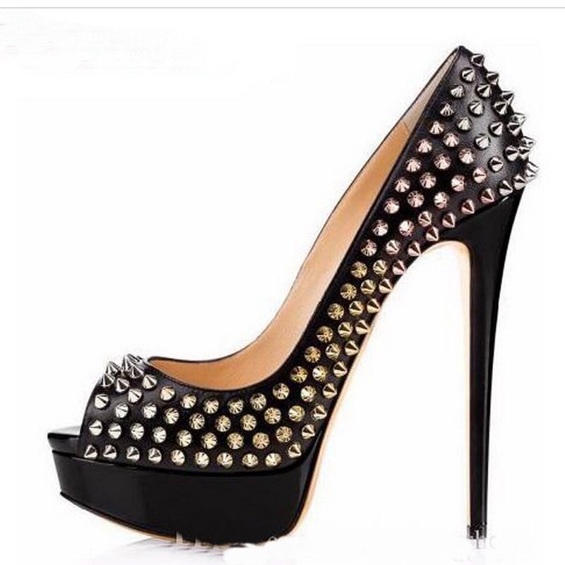 spiked stilettos