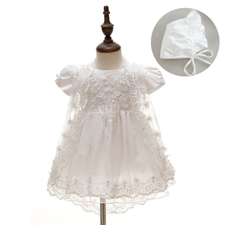 baby girl white princess dress