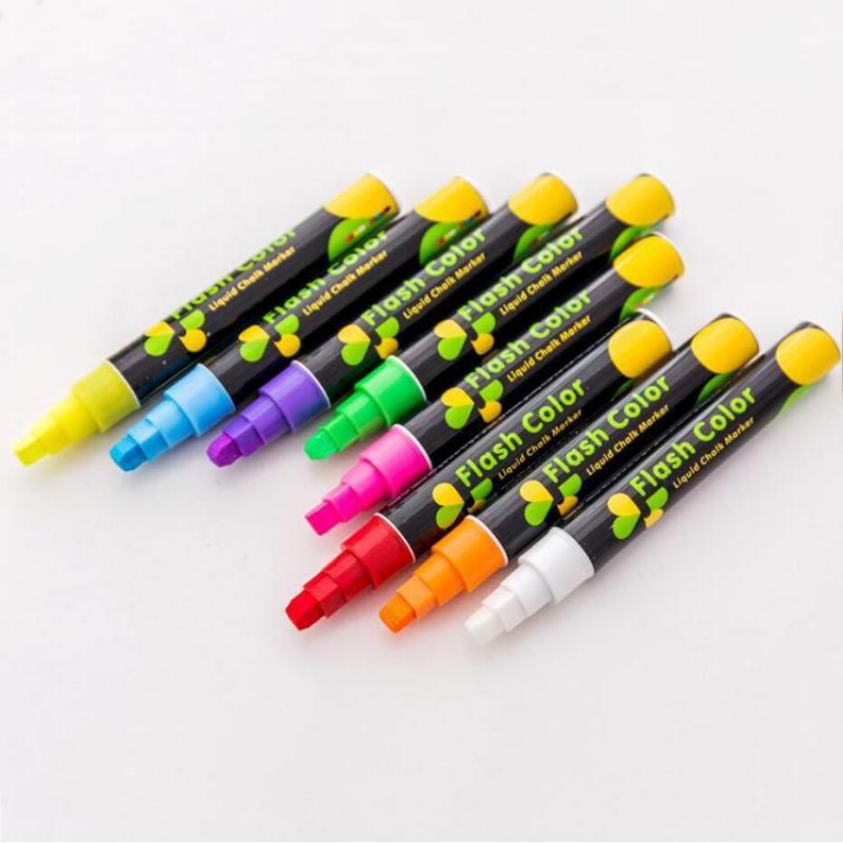 NEW MULTIPLE COLOR Chalk Marker Pen for Glass Chalkboard Blackboard Erasable