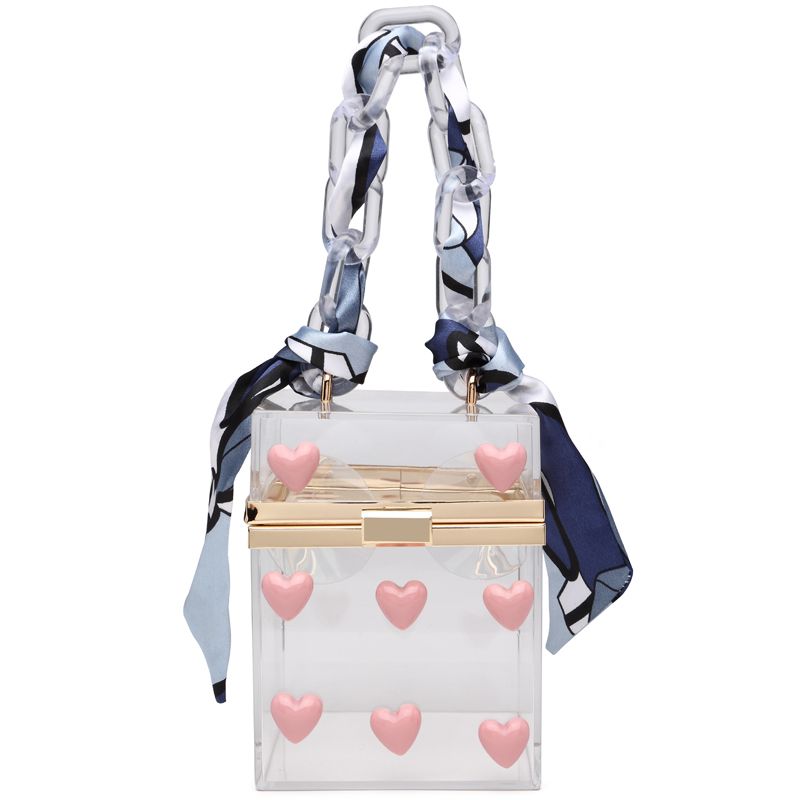clear pearl purse