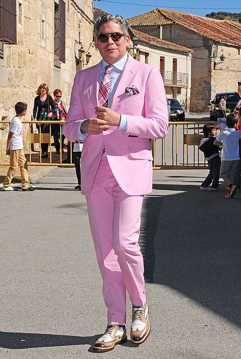 pink prom outfits men