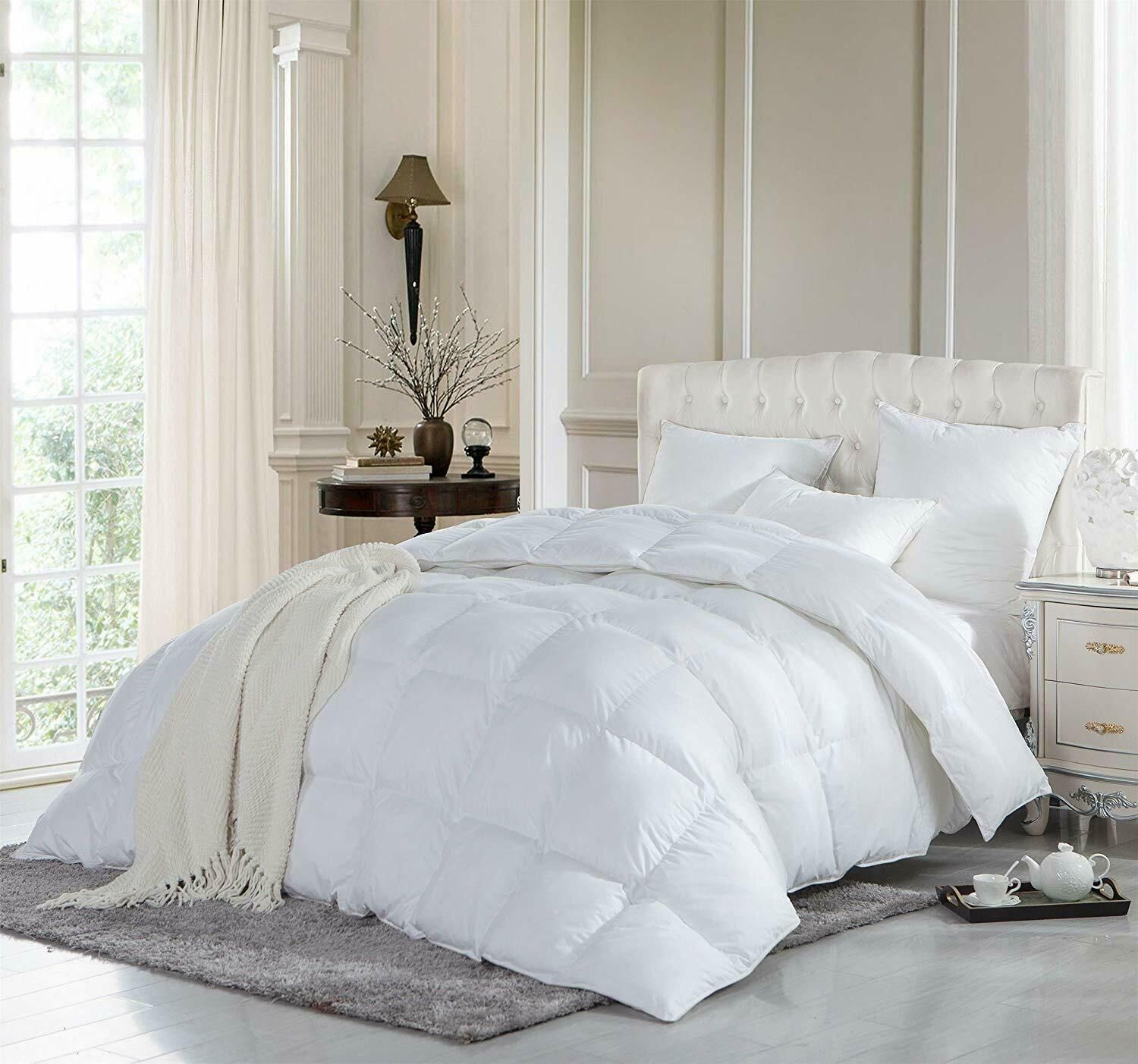 Quilt Bedding All Sizes & All Tog Available Duck Feather & Down Duvet 