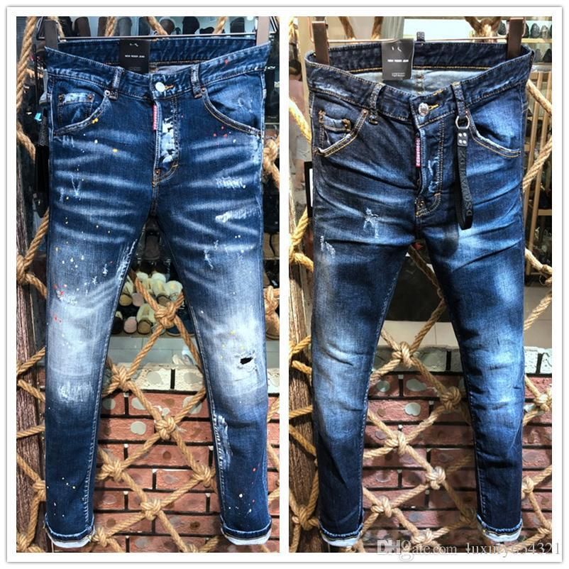 calça jeans masculina detalhada