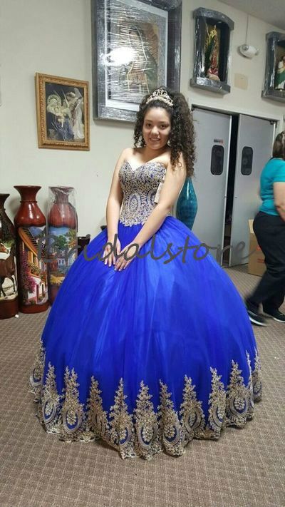 Blue Classical Quinceanera Dresses Vintage Puffy Tulle appliques Formal  Prom 15 Sweet Pageant Gowns 2018 vestidos de quinceañera mexicanos