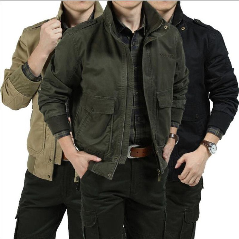 Designer Mens Military Style Jacket 