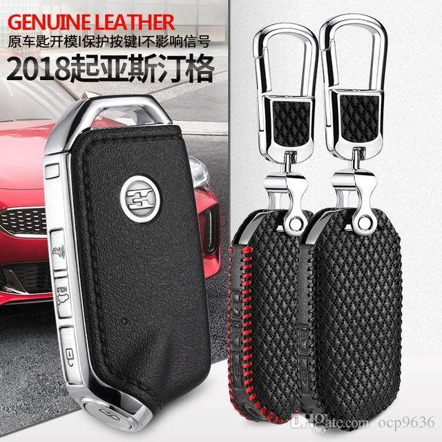 Car Styling For Kia Stinger 2018 4 Button High Quality Leather Remote