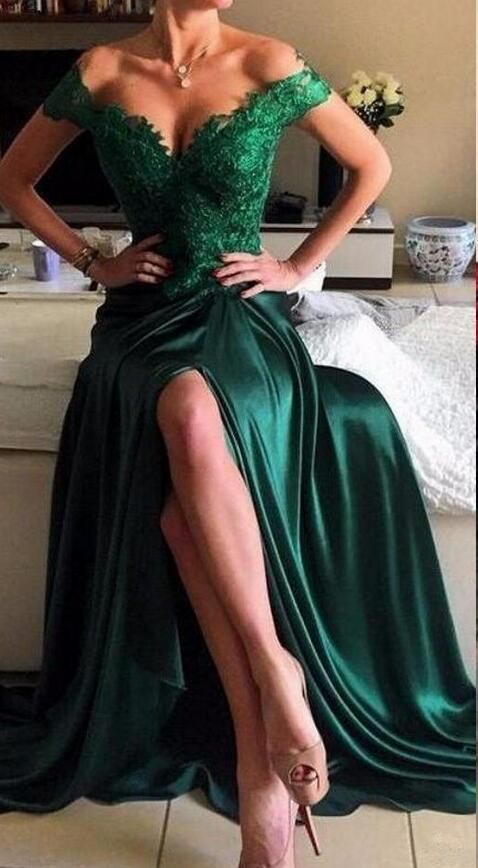 very green dress