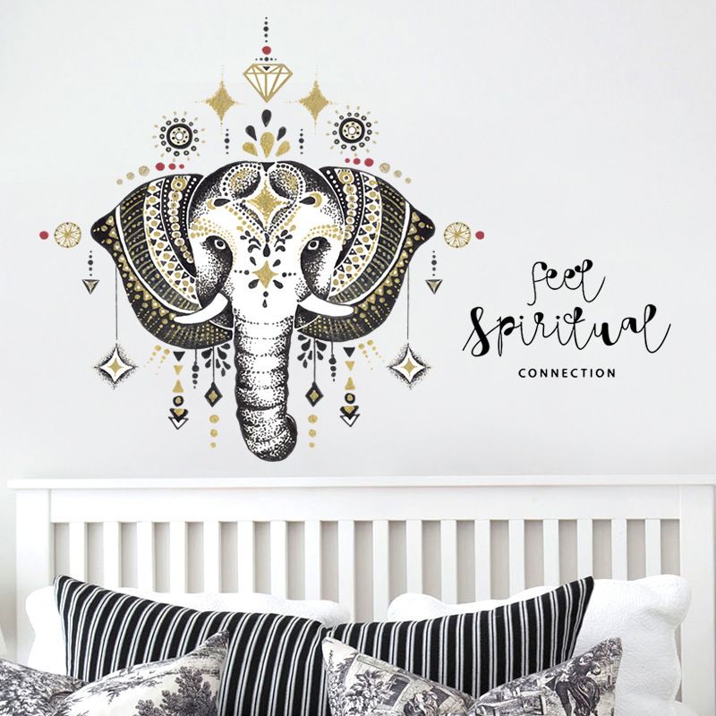 Nordic Safari Elephant Room Home Decor Removable DIY Wall Sticker Decal Mural AU