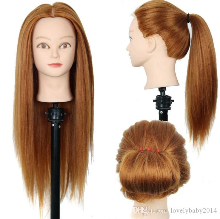 mannequin doll head with hair