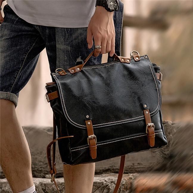 Multi-Color Optional 33 35 9cm Business Briefcase LBYMYB Canvas Bag European and American Style Fashion Casual Mens Handbags Documentary Computer Mens Bag Color : Blue
