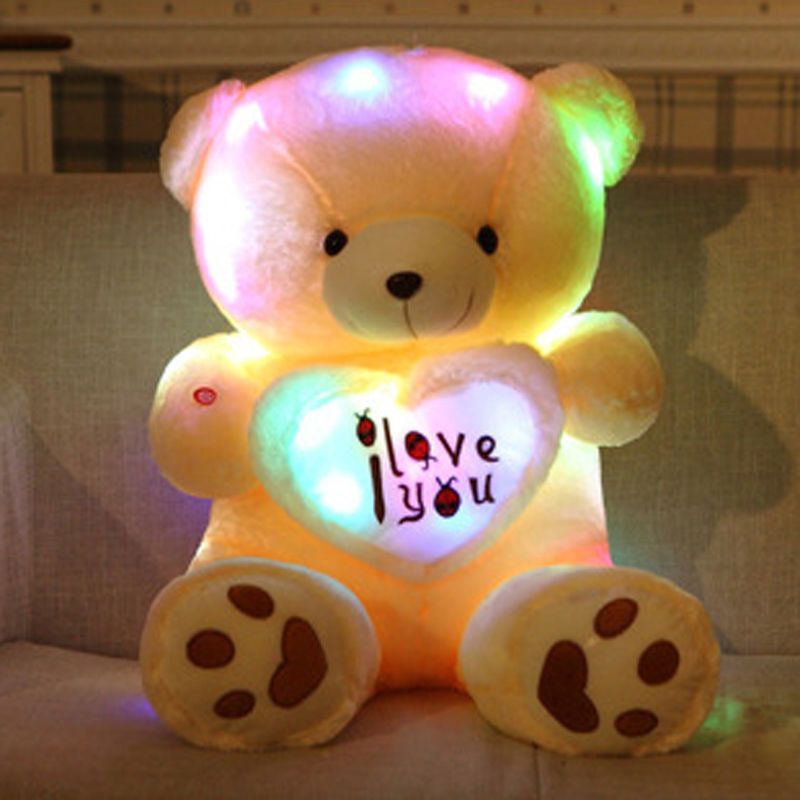 teddy with light