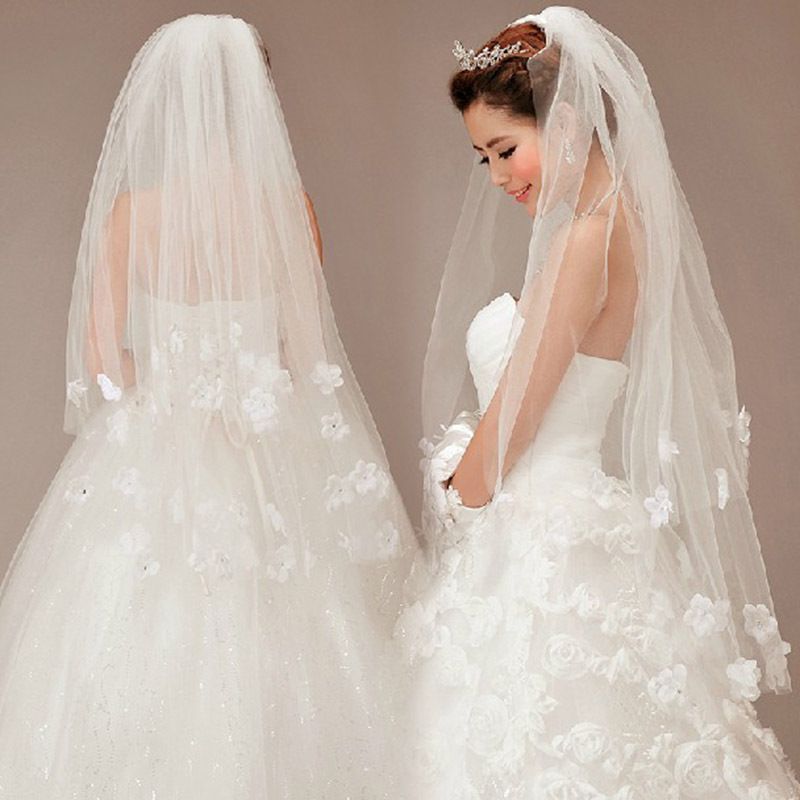 La novia vestido de novia velo de novia de múltiples capas hecho a mano pétalo velo La novia vestido de novia velo de novia de múltiples capas hecho a mano pétalo velo