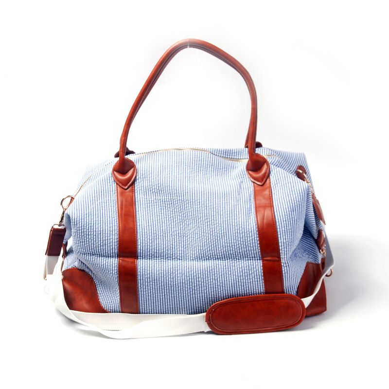 seersucker duffle bag