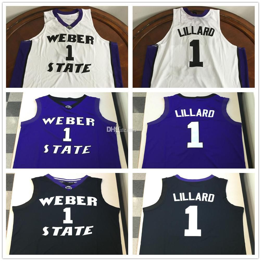 Men's Original Retro Brand Damian Lillard Black Weber State