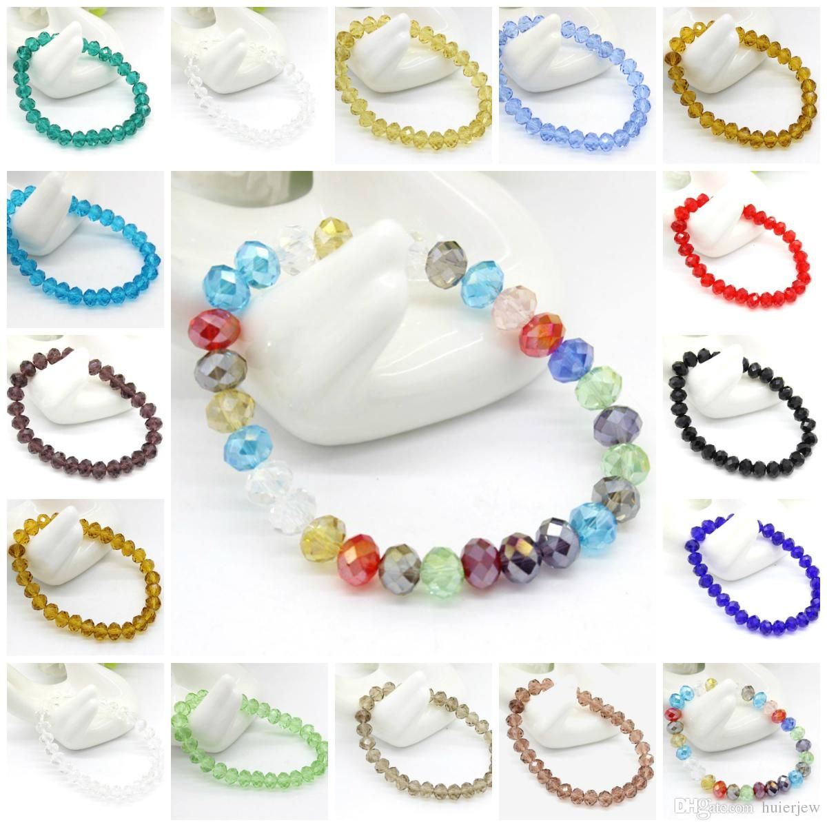 crystal bead stretch bracelets