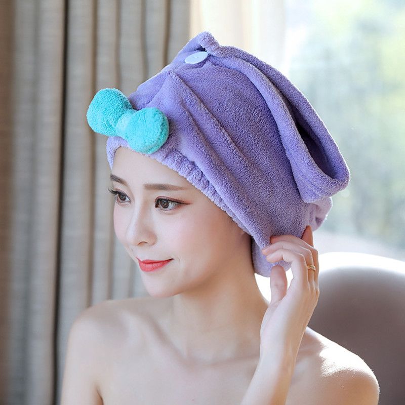 towel shower cap