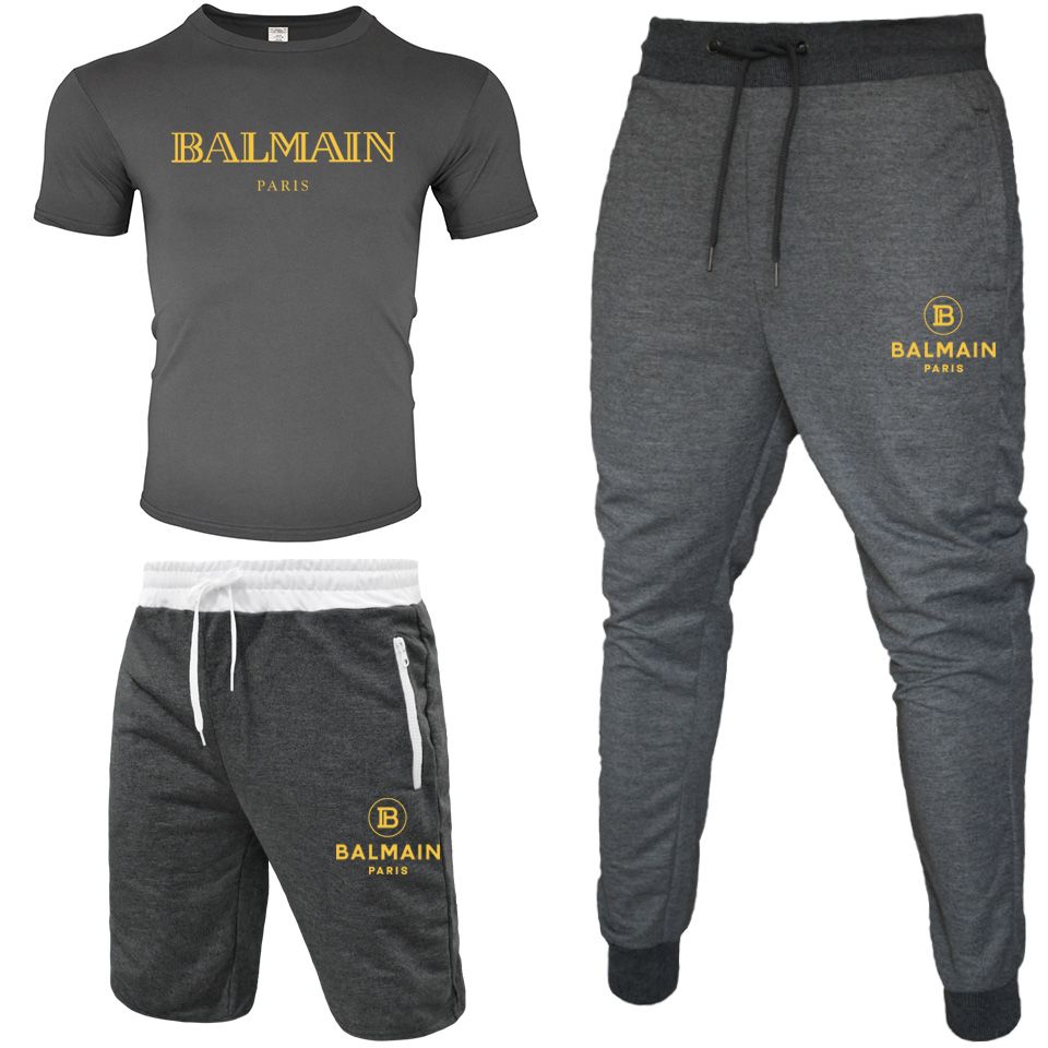 balmain tracksuit grey
