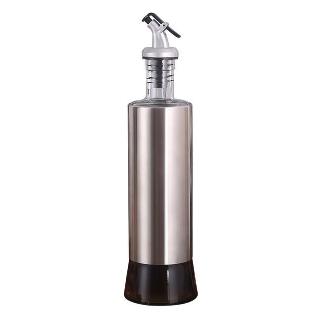 a Prueba de Fugas Acero Inoxidable 304 S 500ml Niunion Lata de Aceite Olla dispensador de Botella de vinagre de Aceite Utensilios de Cocina a Prueba de Polvo