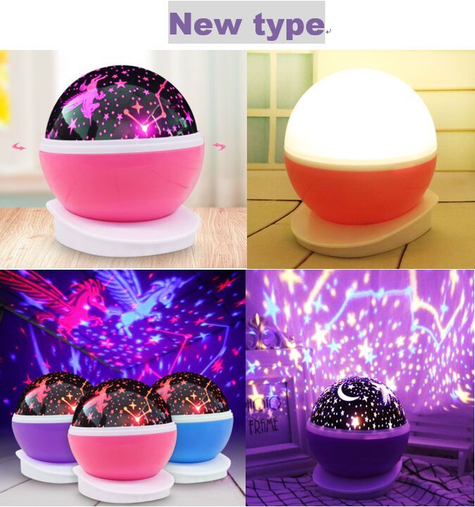 compre coversage estrellas giratorias cielo estrellado luz de noche led estrella romantica proyector led luna lampara de mesa luces luminaria novedad