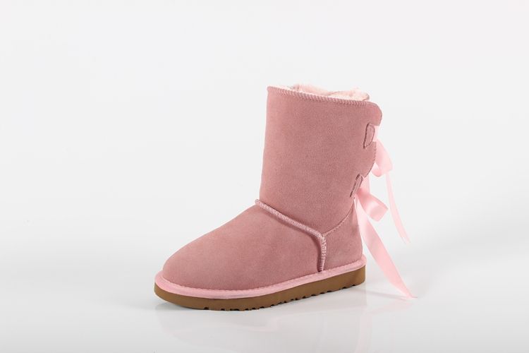 women's bailey bow round toe glitter suede & sheepskin short booties