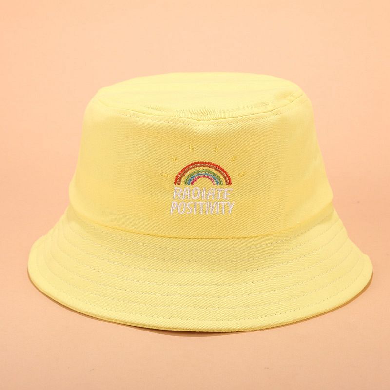 2020 Rainbow Harajuku Bucket Hat Men Women Pop Bob Outdoor Beach