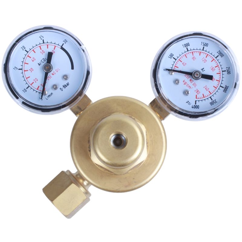 Gas Bottle Pressure Regulator Dual Gauge Flow Argon Co2 930