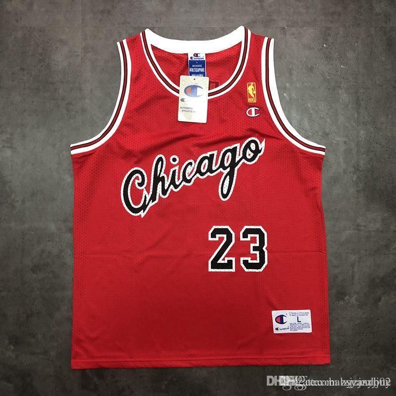 ChicagoBulls 23NBA MikeJordan Rookie Red Mesh Champions  Offset Printing Version Basketball Jersey From Qqqshop, $21.76