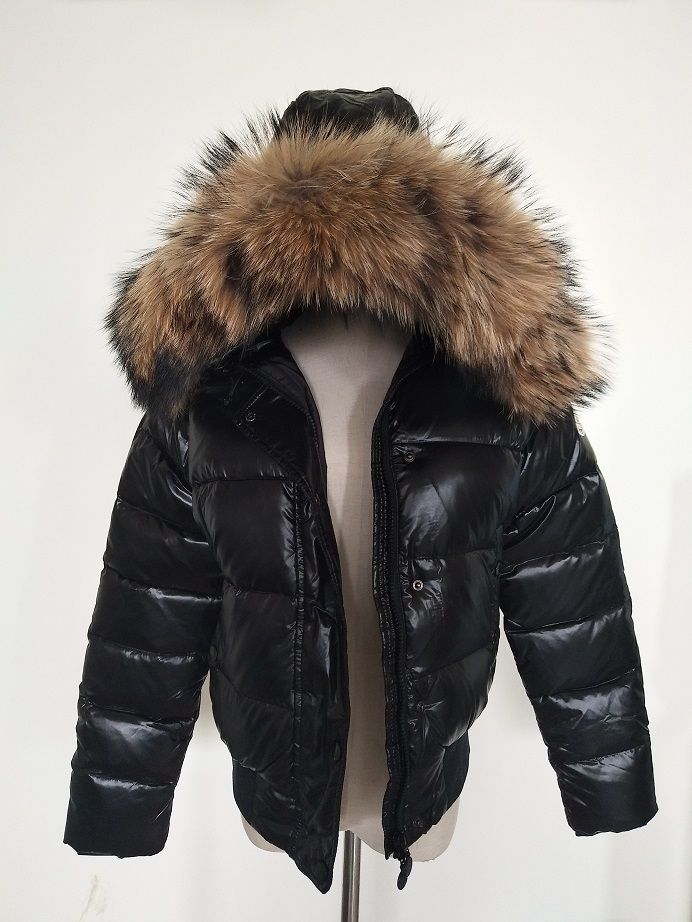 women's short coats with fur hood