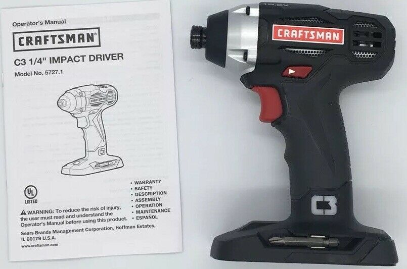 Compra NUEVO CRAFTSMAN C3 19.2v VOLTIO CONDUCTOR DE IMPACTO INALÁMBRICO  COMPACTO DE 1/4 CON LUZ Barato | Entrega Rápida Y Calidad | Es.Dhgate
