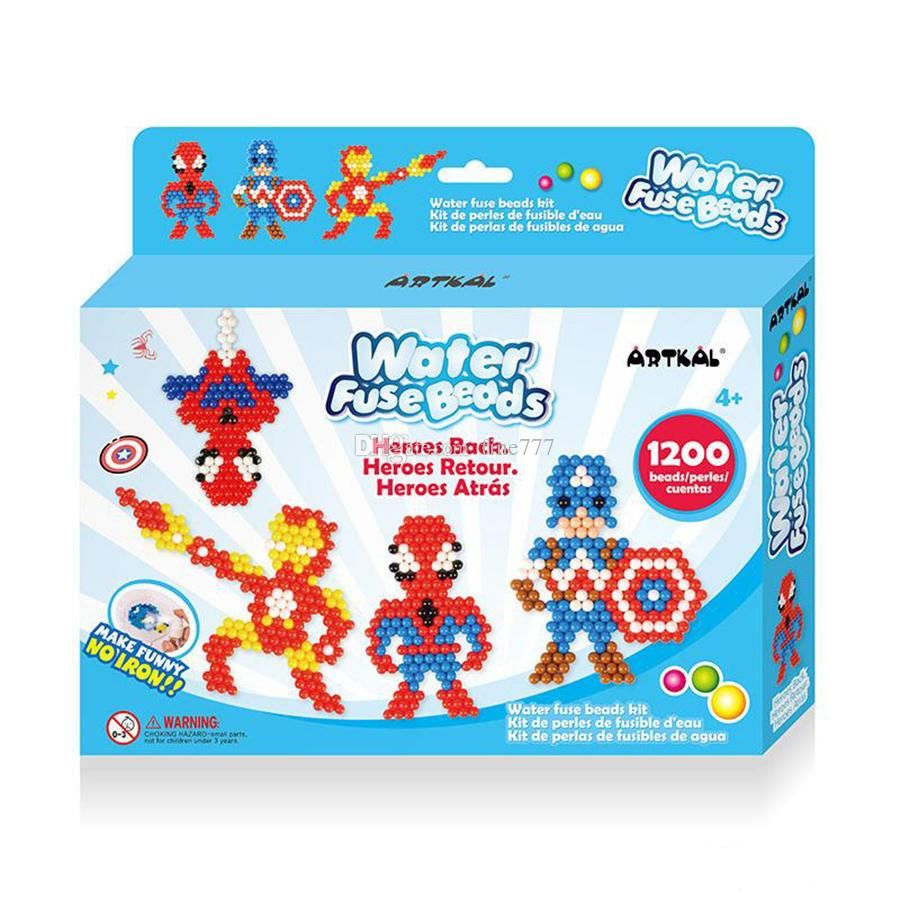 Hot Water Aqua Beads Toys Sticky Perler Beads Pegboard Set Fuse Beads  Jigsaw Puzzle Water Magic Bead Beadbond Educational Kids Toys From Handtoy,  $26.46 | DHgate.Com