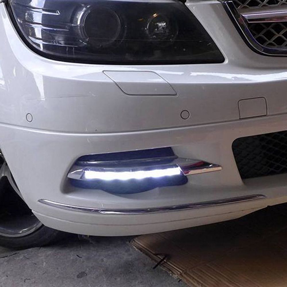DRL For Mercedes W204 C180 C200 C260 C250 C300 2009 2010 Daytime Running Lights Fog Head Lamp Cover Car Styling From Yangmingxue, $82.31 | DHgate.Com