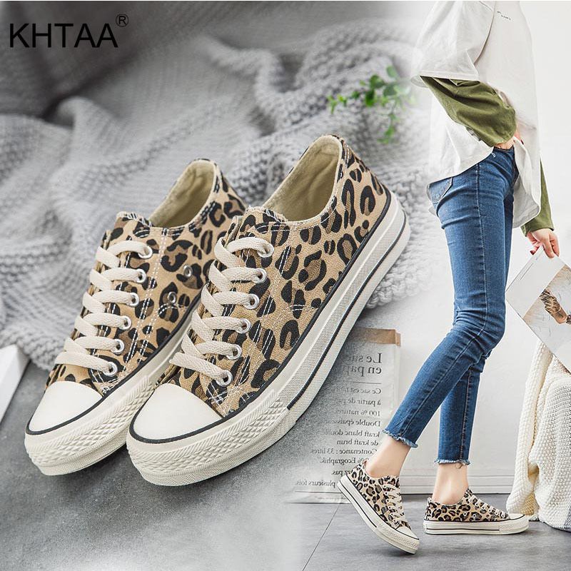 leopard lace up shoes