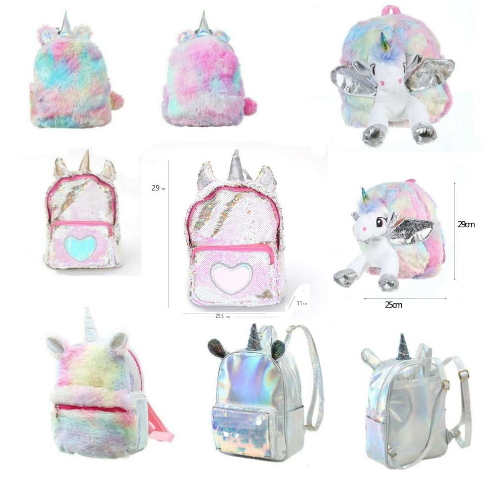fluffy school bag