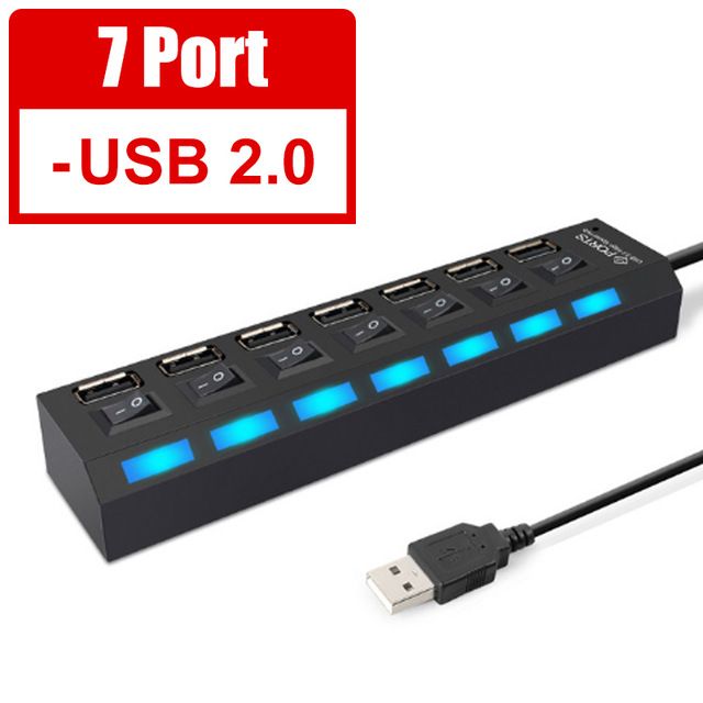 7 ميناء USB2.0.