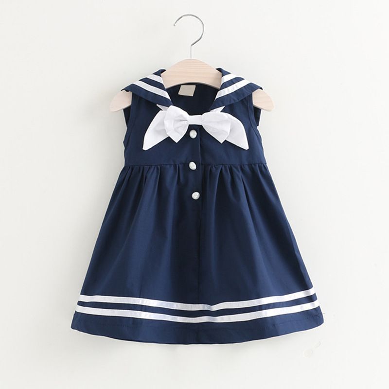 girls navy summer dress