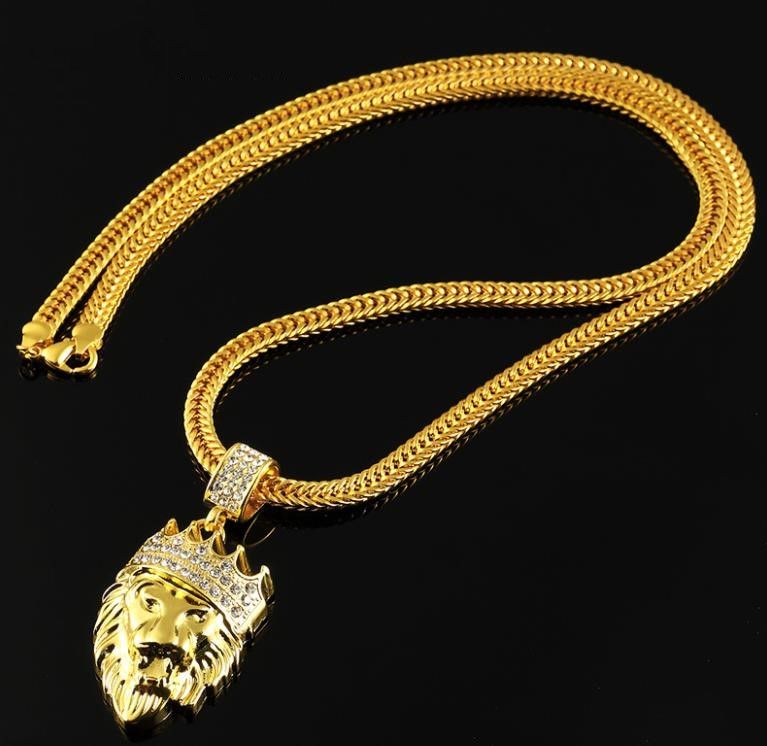 Plated 18K Necklaces Chain Men Jewelry 