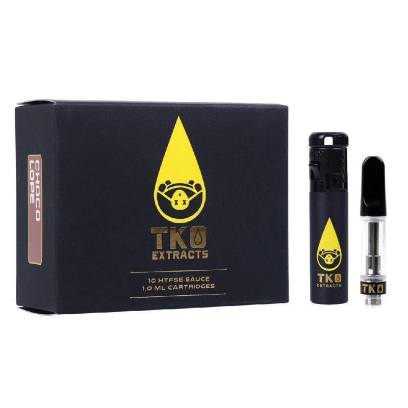 Newest Black TKO Extracts Vape Cartridge 0.8ml Ceramic