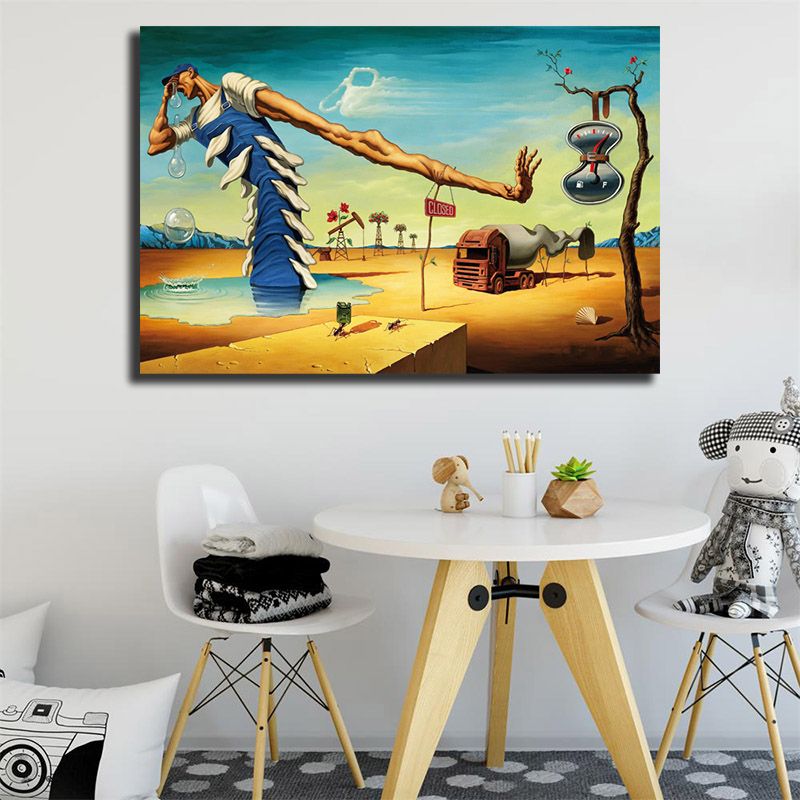 Salvador Dali Olum Sovalye Oturma Odasi Icin Tuval Boyama Ev Dekorasyon Yagliboya Tuval Uzerine Baski Duvar Tablosu Aliexpress