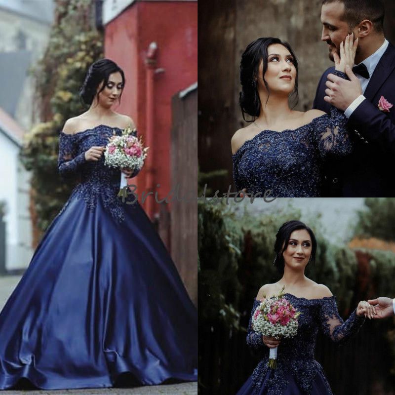 navy blue bridal