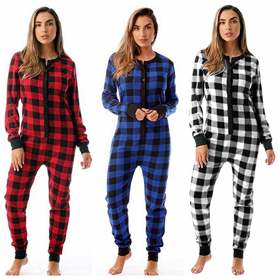 women's plaid jumpsuit